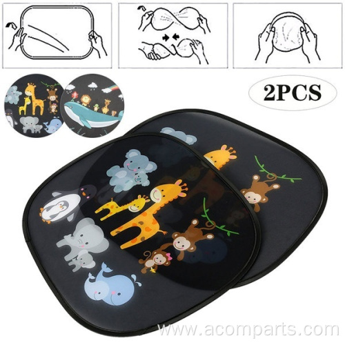 Latest non-woven pvc cartoon car sunshade